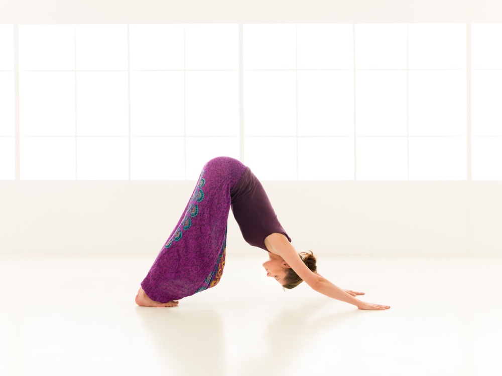 stretching yoga posture