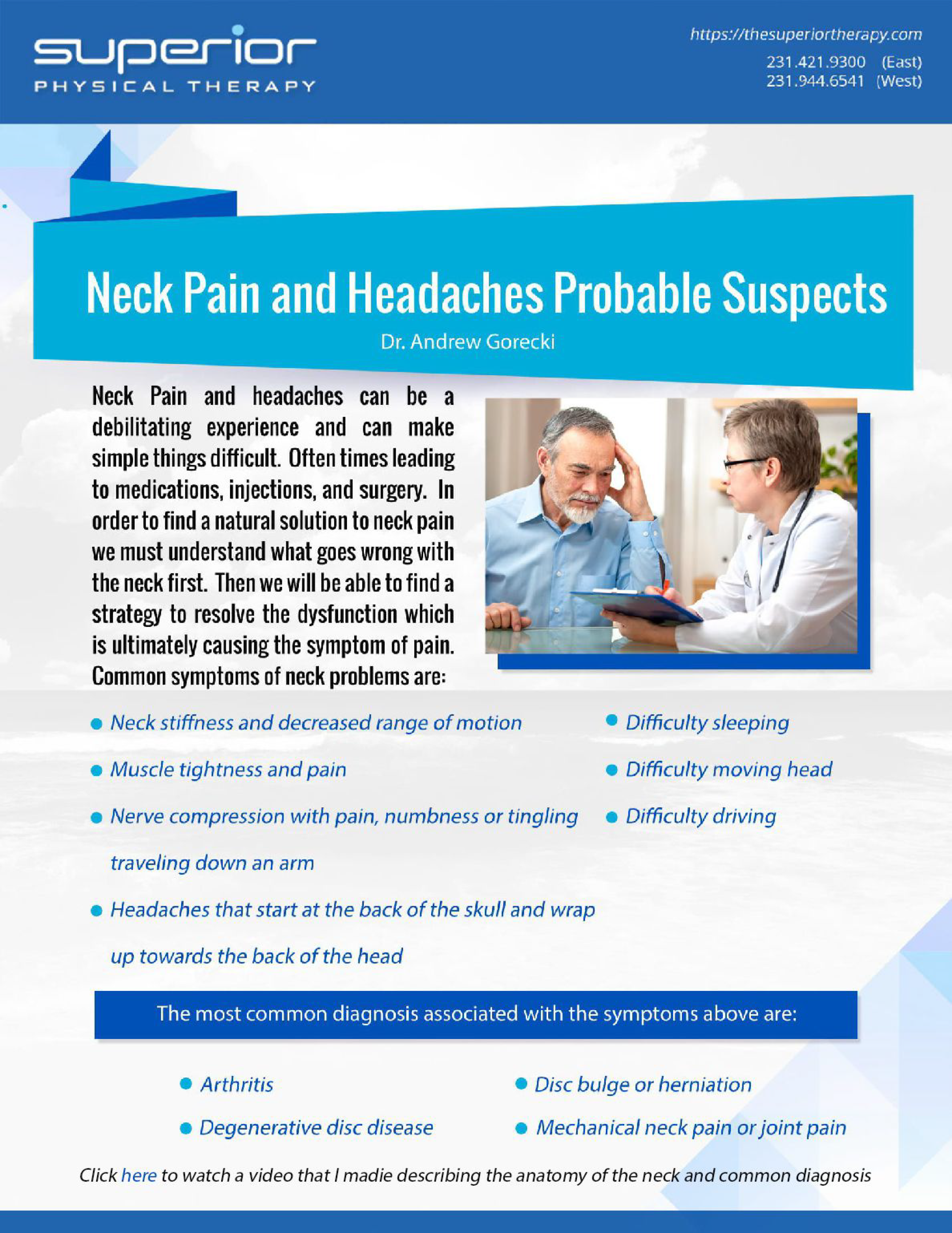 Neck Pain Pamphlet - Free Download